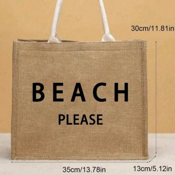 Beach Please  Canvas tote - Picture 7 of 10